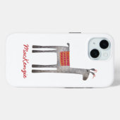 Coques Case-Mate iPhone Cute Llama personnalisée (Verso (horizontal))