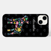 Coques Case-Mate iPhone Cute Lote My Boston Terrier Floral Design (Verso (horizontal))