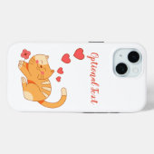 Coques Case-Mate iPhone Cute Lote Orange Tabby Kitten (Verso (horizontal))