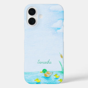 Coques iPhone 16 Cute Mallard Duck Personnalisé
