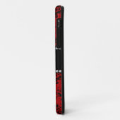 Coques Case-Mate iPhone Cute manchot rouge damassé (Dos/Gauche)
