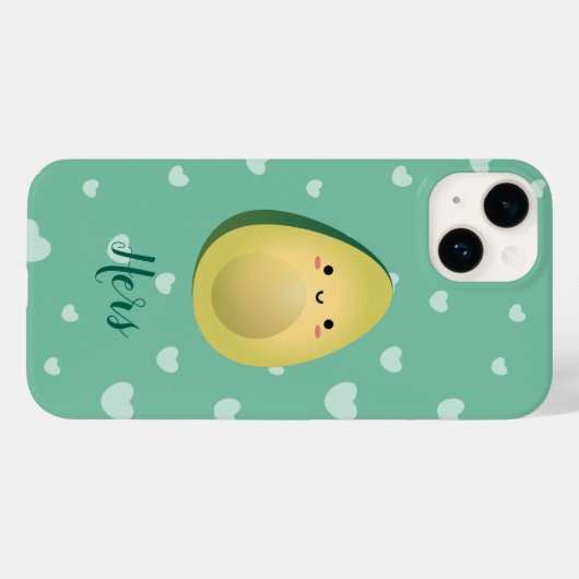 Coques Case-Mate iPhone Cute Matching Couple Avocados Funny Lets Avocuddle (Verso (horizontal))