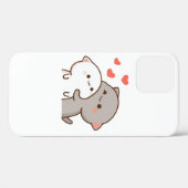 Coques Case-Mate iPhone Cute Mochi Peach Cat (Verso (horizontal))