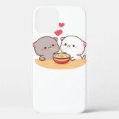 Coques Case-Mate iPhone Cute Mochi Peach Cat (Verso)