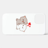 Coques Case-Mate iPhone Cute Mochi Peach Cat (Verso (horizontal))