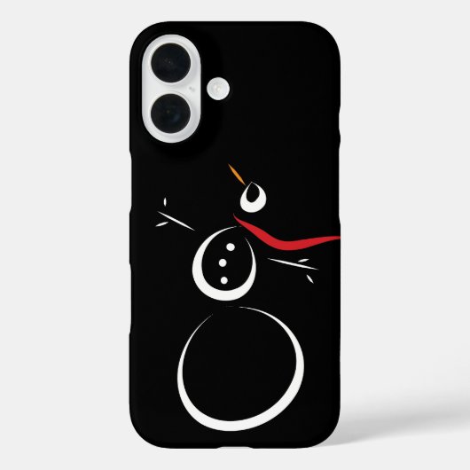 Coques Case-Mate iPhone Cute motoneige hiver Noir (Verso)