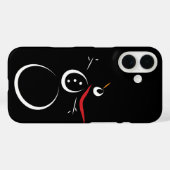 Coques Case-Mate iPhone Cute motoneige hiver Noir (Verso (horizontal))