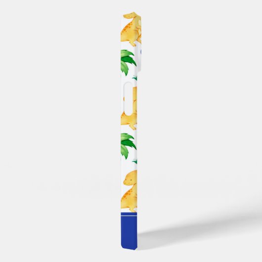 Coques Case-Mate iPhone Cute Neon Aquarelle Dinosaur Motif (Verso / Droite)