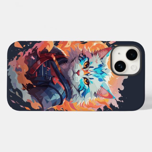 Coques Case-Mate iPhone Cute Ninja Cat Warrior Design (Verso (horizontal))
