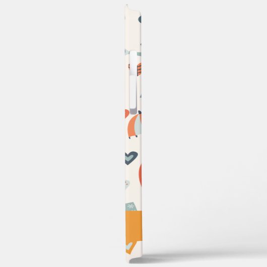 Coques Case-Mate iPhone Cute Orange Blue Spring Rainbow Clouds Motif (Verso / Gauche)