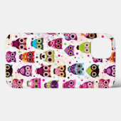 Coques Case-Mate iPhone Cute owl background (Verso (horizontal))