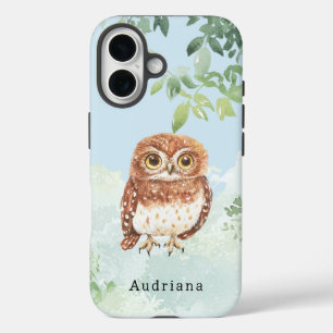 Coques iPhone 16 Cute Owl Jungle Animal