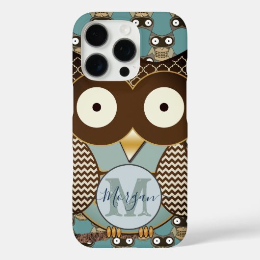 Coques Case-Mate iPhone Cute Owl Moorish Zig Zag Motif Choisissez votre co (Verso)