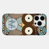 Coques Case-Mate iPhone Cute Owl Moorish Zig Zag Motif Choisissez votre co (Verso (horizontal))
