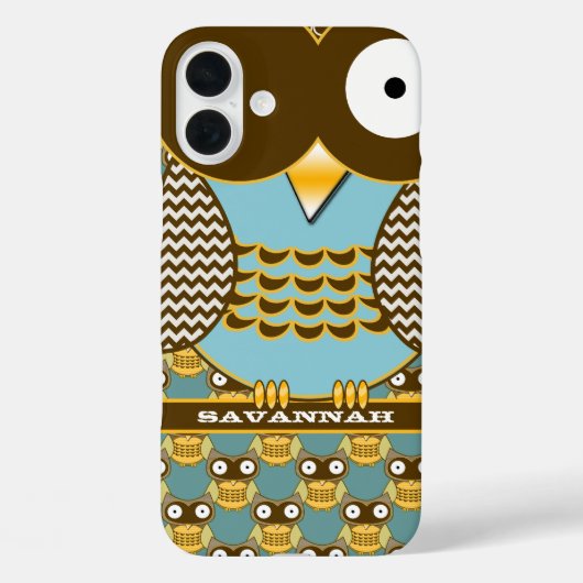 Coques Case-Mate iPhone Cute Owl Moorish Zig Zag Motif Choisissez votre co (Verso)