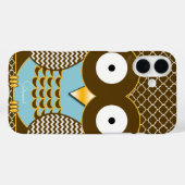 Coques Case-Mate iPhone Cute Owl Moorish Zig Zag Motif Choisissez votre co (Verso (horizontal))