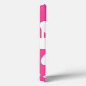 Coques Case-Mate iPhone Cute pâle pâtisserie rose et blanc Fleur initiale (Verso / Droite)