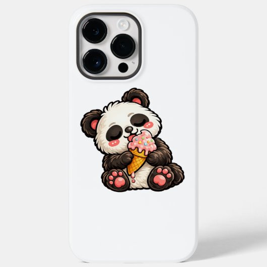 Coques Case-Mate iPhone Cute Panda Ice Cream (Verso)