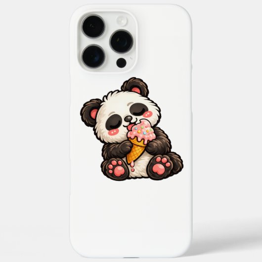 Coques Case-Mate iPhone Cute Panda Ice Cream (Verso)