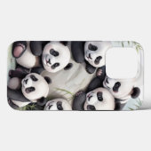 Coques Case-Mate iPhone Cute Pandas Group Photo (Verso (horizontal))
