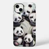 Coques Case-Mate iPhone Cute Pandas Group Photo (Verso)