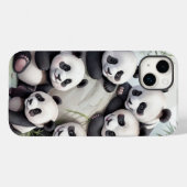Coques Case-Mate iPhone Cute Pandas Group Photo (Verso (horizontal))