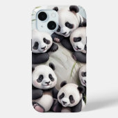Coques Case-Mate iPhone Cute Pandas Group Photo (Verso)