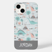 Coques Case-Mate iPhone Cute Pastel Dinosaur Motif (Verso)