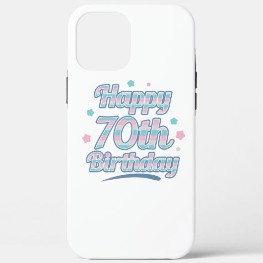Coques Case-Mate iPhone Cute Pastel Fête le 70e anniversaire (Verso)