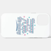 Coques Case-Mate iPhone Cute Pastel Fête le 70e anniversaire (Verso (horizontal))