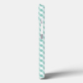 Coques Case-Mate iPhone Cute Pastel Mint En vichy Motif (Verso / Gauche)
