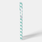 Coques Case-Mate iPhone Cute Pastel Mint En vichy Motif (Verso / Gauche)