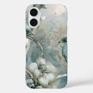 Coques iPhone 16 Cute Pastel Safari Wild Whimsical Animaux Oiseaux