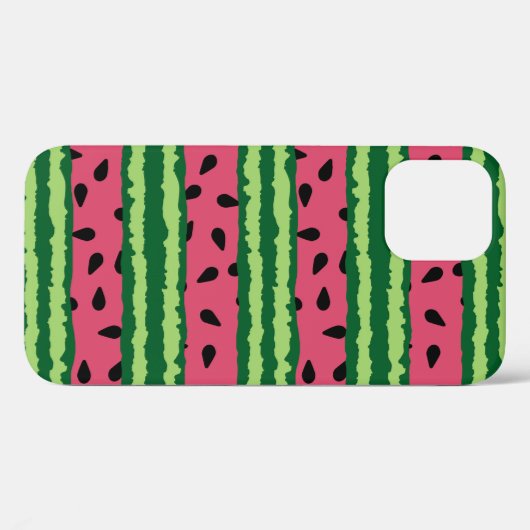 Coques Case-Mate iPhone Cute pastèque Motif rose et vert (Verso (horizontal))