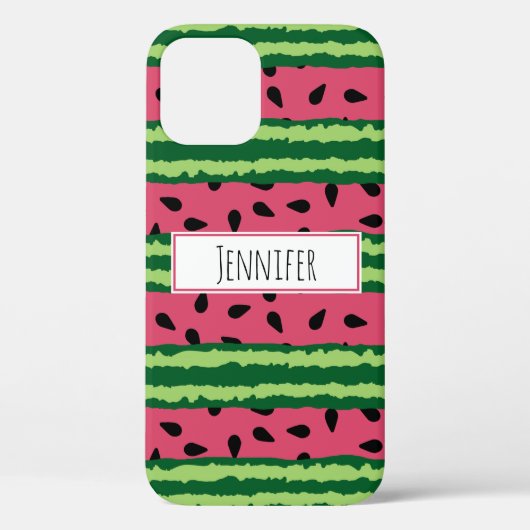 Coques Case-Mate iPhone Cute pastèque Motif rose et vert (Verso)