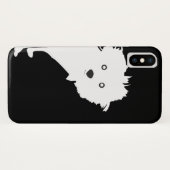 Coques Case-Mate iPhone Cute Peeeeeup sur noir (Dos (Horizontal))