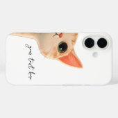 Coques Case-Mate iPhone Cute Peeking Orange Tabby Cat Custom Text    (Verso (horizontal))