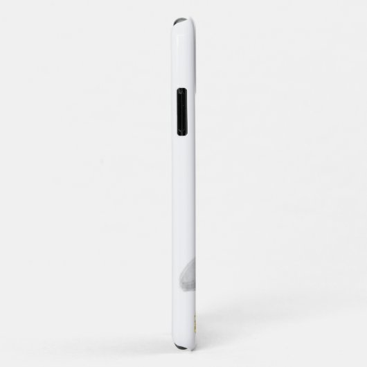 Coques Case-Mate iPhone Cute Penguin Aquarelle Nom Moderne (Dos/Droite)