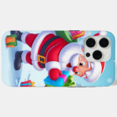 Coques Case-Mate iPhone Cute Père Noël et Snowman (Verso (horizontal))
