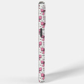 Coques Case-Mate iPhone Cute Pink Bows XOXO Doodle Coquette Pattern (Verso / Droite)