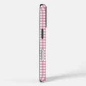 Coques Case-Mate iPhone Cute Pink Gingham Pattern  (Verso / Droite)