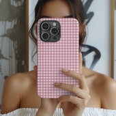 Coques Case-Mate iPhone Cute Pink Gingham Pattern