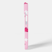 Coques Case-Mate iPhone Cute Pink Heart Lollipop Seamless Pattern (Verso / Gauche)
