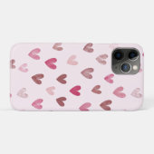 Coques Case-Mate iPhone Cute Pink Heart Pattern – Romantic &Stylish Design (Dos (Horizontal))