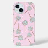 Coques Case-Mate iPhone Cute Pink Pastel Lollipop Seamless Pattern (Verso)