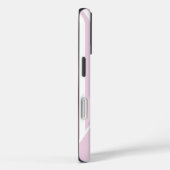 Coques Case-Mate iPhone Cute Pink Striped Personalized Name (Verso / Droite)