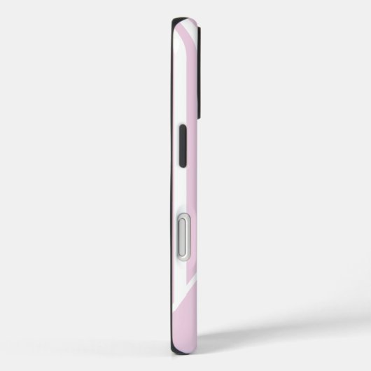 Coques Case-Mate iPhone Cute Pink Striped Personalized Name (Verso / Droite)