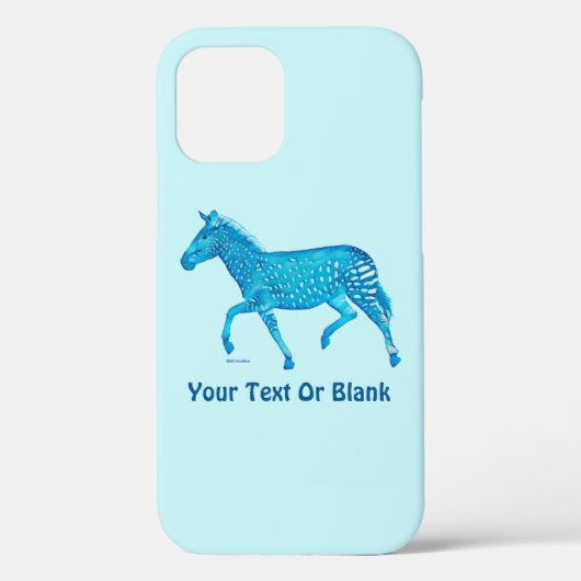 Coques Case-Mate iPhone Cute Polka Dot Zebra - Bleu (Verso)