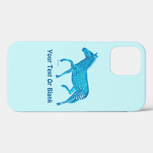 Coques Case-Mate iPhone Cute Polka Dot Zebra - Bleu (Verso (horizontal))