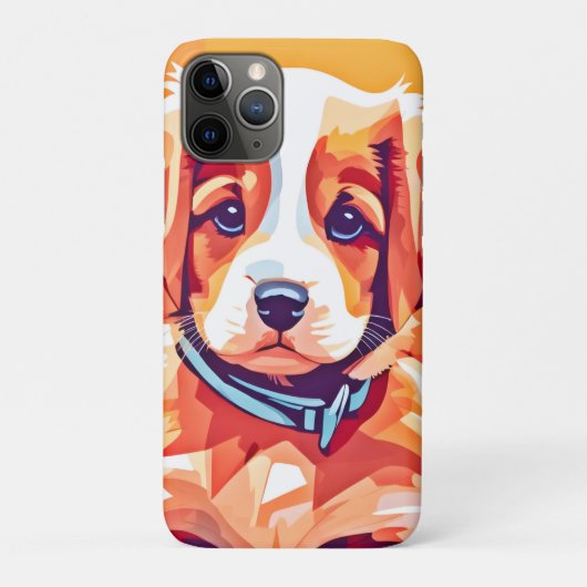 Coques Case-Mate iPhone Cute Puppy Pop Art (Dos)